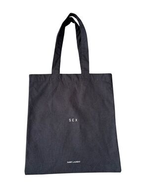 Saint Laurent Madonna Sex Art Basel Miami 2022 Black Canvas Tote Collectible